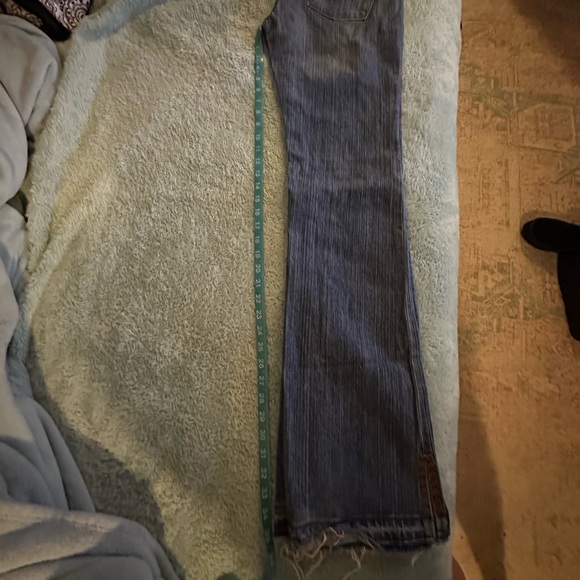 ☮️PEOPLE FOR PEACE☮️LOVE EMBROIDERED JEAN - Picture 10 of 13